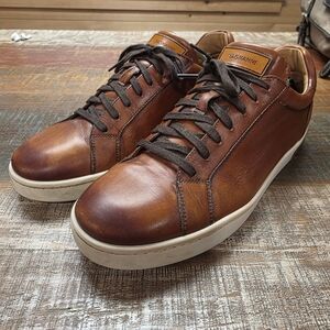 Magnanni Chestnut Leather Sneakers